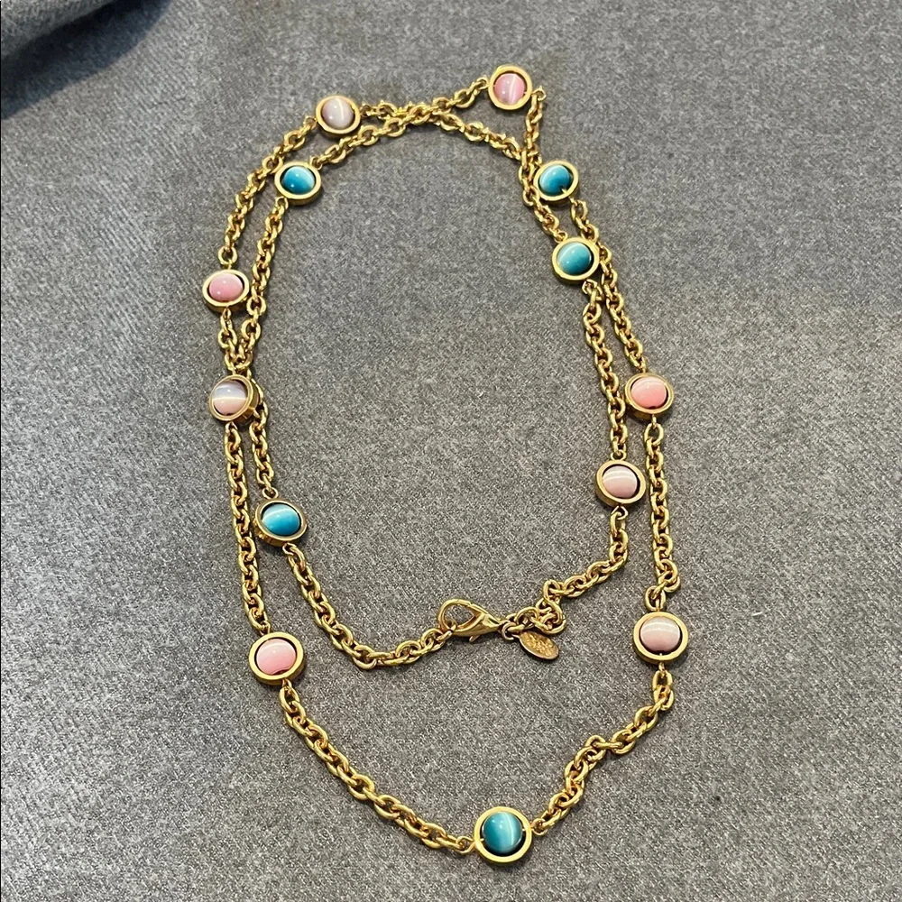Joan Rivers Goldtone Cateye Colorful Necklace - Picture 1 of 6